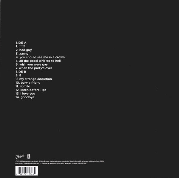 Billie Eilish - When We All Fall Asleep...
