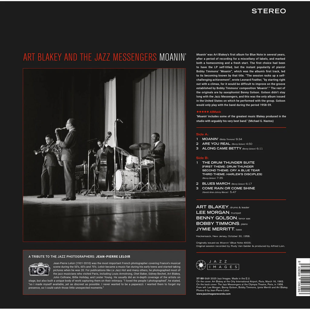 Вінілова платівка Art Blakey & The Jazz Messengers - Moanin'